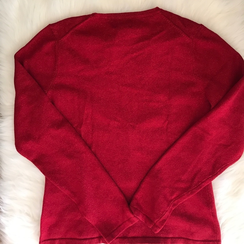 Button Down V Neck Cardigan - Picture 2 of 3